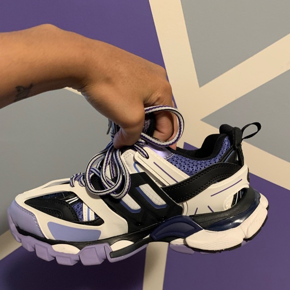 balenciaga trainers mens purple
